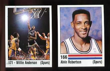 1988 panini spanish san antonio spurs complete mint set time