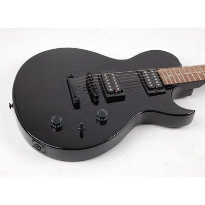 Brownsville Electric Guitar (2) Double Humbucker Pickups Black LP Paul 