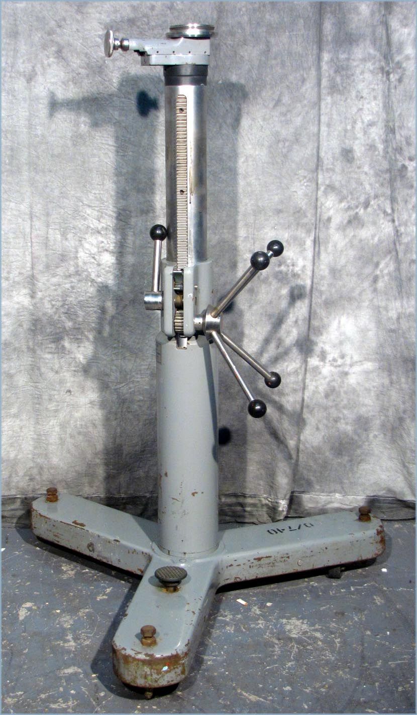 Brunson 231 Optical Tooling Stand Lateral Slide Precision Lift from 28 