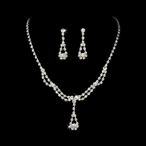 Sets Sparkling Rhinestone Bridesmaid Wedding Party Jewelry Sets 