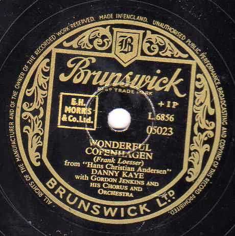 UK 5 Danny Kaye 78 Wonderful Copenhagen Bruns 05023 EX