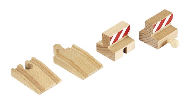 Brio Wooden Railway Stop Ramp Tracks 33385