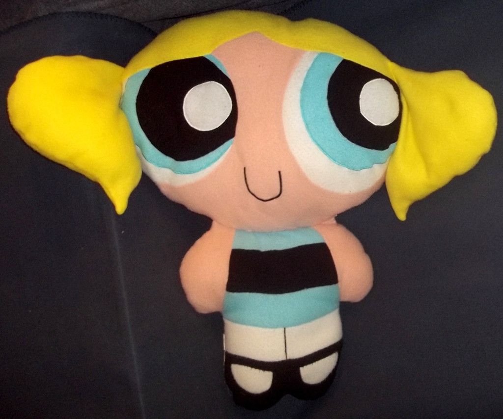 PowerPuff Girls Plush Doll Bubbles 26 Pillow Pal jumbo huge power puff