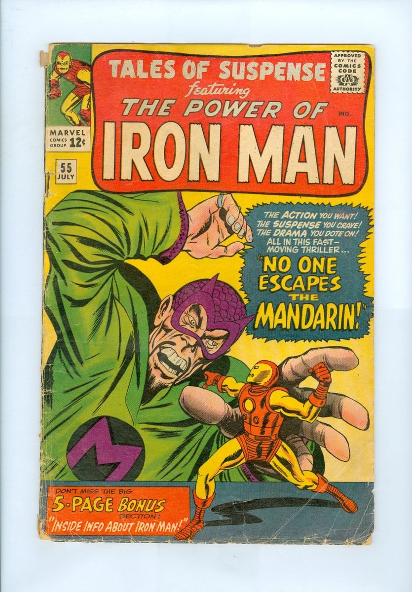 Tales of Suspense 55 VG Kirby Brodsky Heck Iron Man Mandarin Watcher 