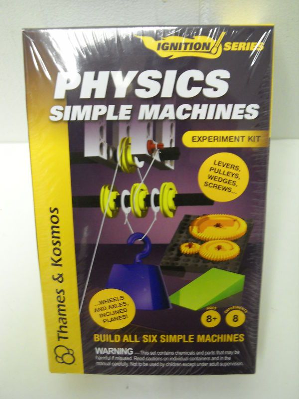 PHYSICS SIMPLE MACHINES EXPERIMENT KIT #700001 AGES 8+