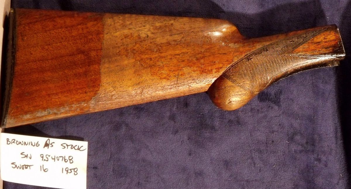  Browning A5 Sweet 16 Shotgun Stock 1958