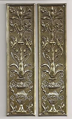 reclaimed solid brass door finger plates antque finish 19 from