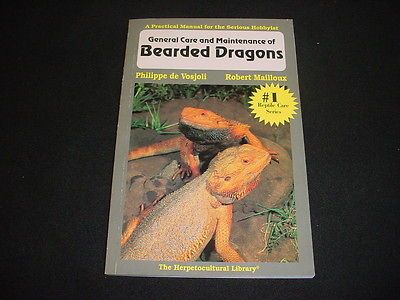 BEARDED DRAGON Lizard BREEDING care HERPETOCULTURAL pb Vosjoli 