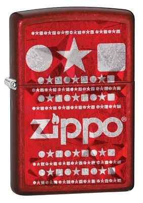 Zippo Candy Apple Red Logo Lighter, Full Size, Low Shipping, 28342