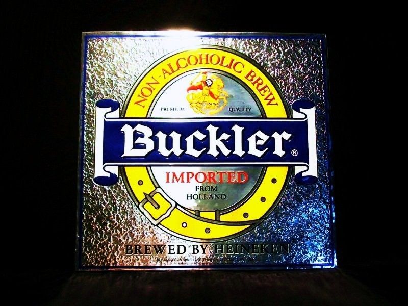 item number 312 4a vintage buckler heineken beer tin sign