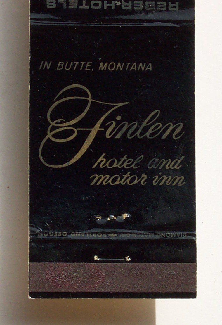 1960s Matchbook The Rainbow Hotel Butte Great Falls MT