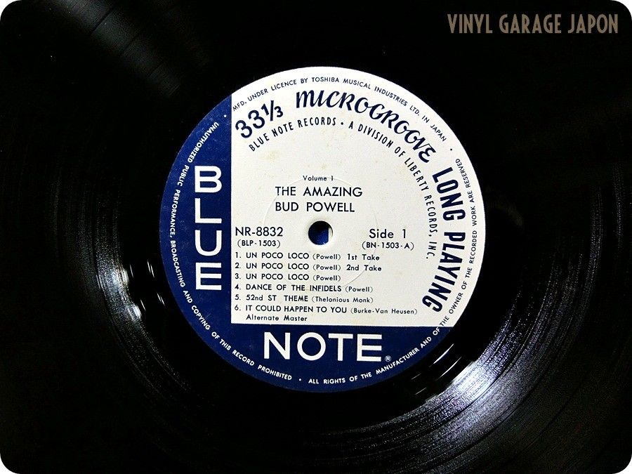 Bud Powell Blue Note The Amazing NR 8832 JP Jazz LP E639