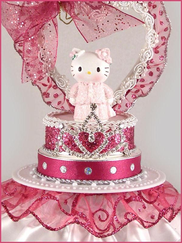 Hello Kitty Sanrio Birthday Princess Quince Cake Topper