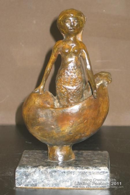 Sergio Bustamante The Mermaid Bronze Sculpture Signed and Numbered 