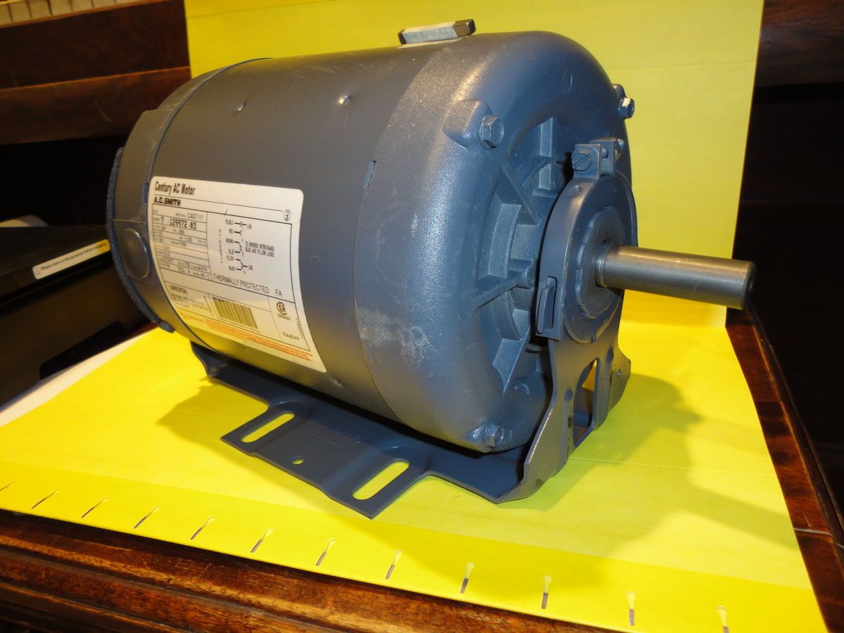 Smith Century Electric Motor 1 3 hp 1ph 230 v 1725 rpm 56 frame 5 