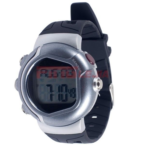 New Grey Calorie Counter Heart Rate Pulse Monitor Wrist Watch Alarm P 