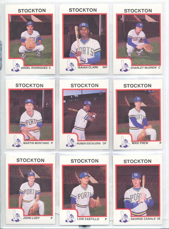 1987 Stockton Ports Mike Frew Calumet City Illinois IL