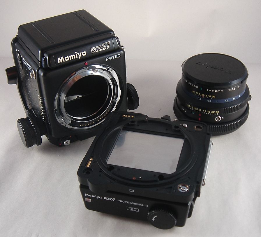 Mamiya RZ67 Pro IID Digital Ready Camera w WLF 120 Back 110mm w Lens 