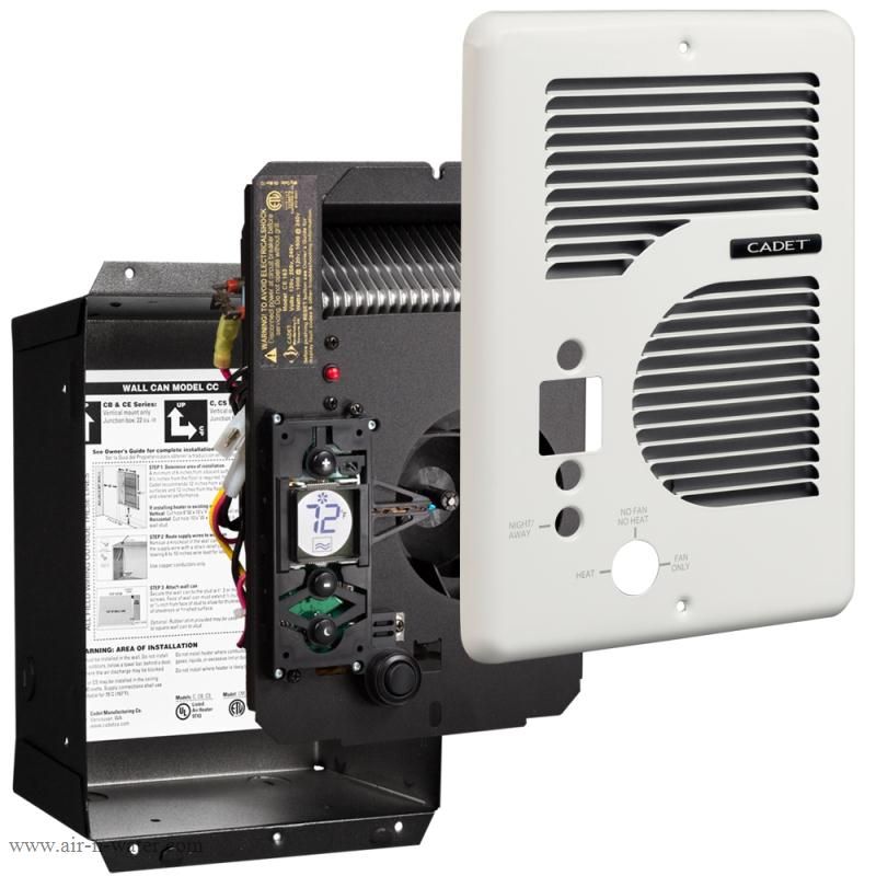   CEC163TW White Energy Plus 1000 Watt 120V Recessed Wall Heater