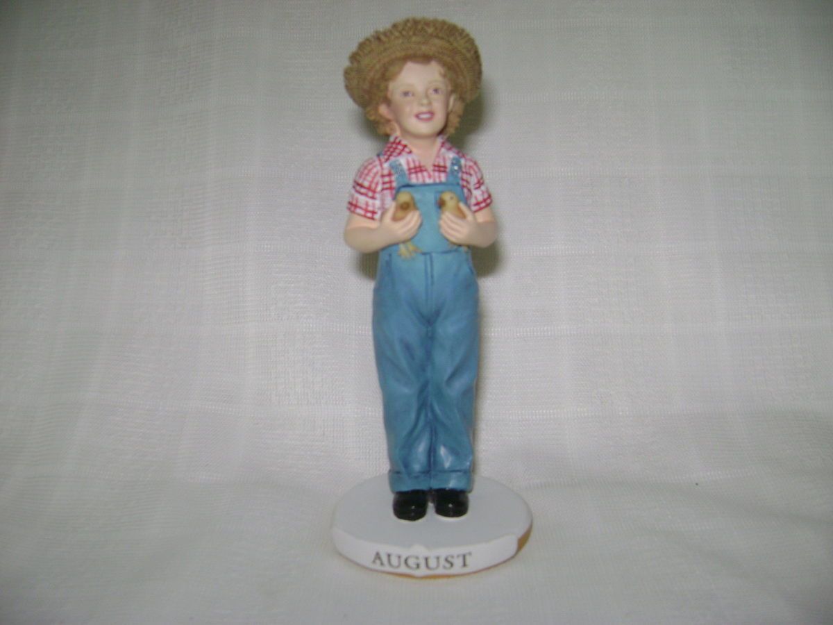 SHIRLEY TEMPLE AUGUST REBECCA OF SUNNYBROOK FARM CALENDAR FIGURINE