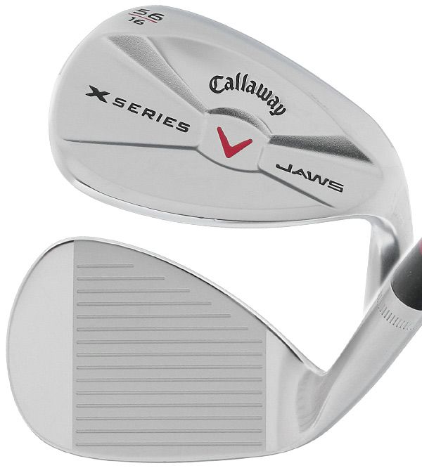 CALLAWAY X SERIES JAWS CHROME 56* RH SAND WEDGE STEEL STIFF 16* BOUNCE 