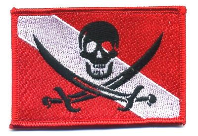 US Navy Seal Skull Crossbone Calico Jack Pirate Patch