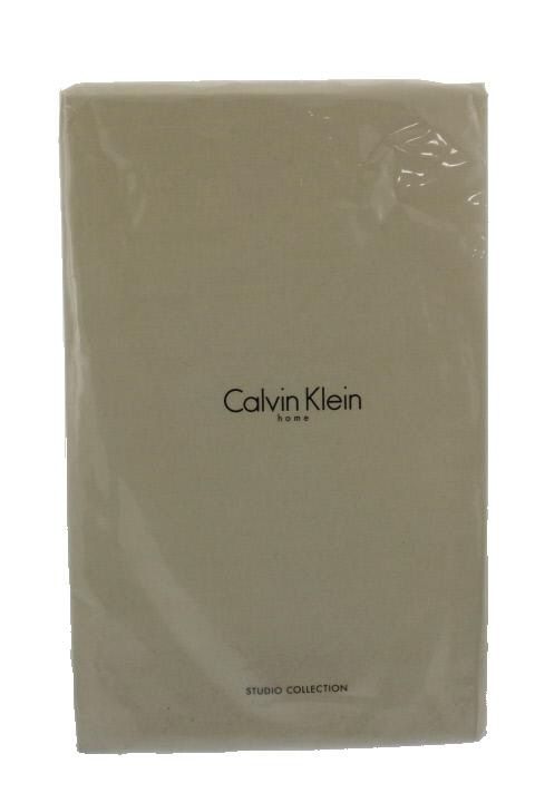 Calvin Klein New Split Stitch Taupe 300TC 78x80 Fitted Sheet Bedding 