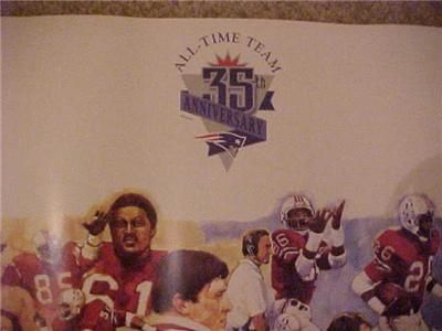   PATRIOTS Autographed Signed Autograph Cappelletti POSTER 24x 36