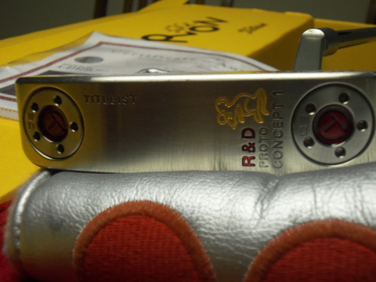 Titleist Scotty Cameron TOUR R D Concept 1 Putter Proto Rat w welded 