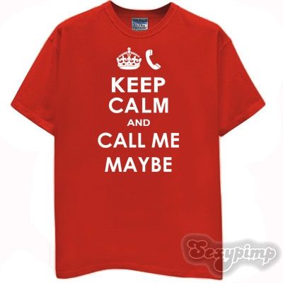   Me Maybe T Shirt Inspired Carley Rae Jepsen Carry on Size Large