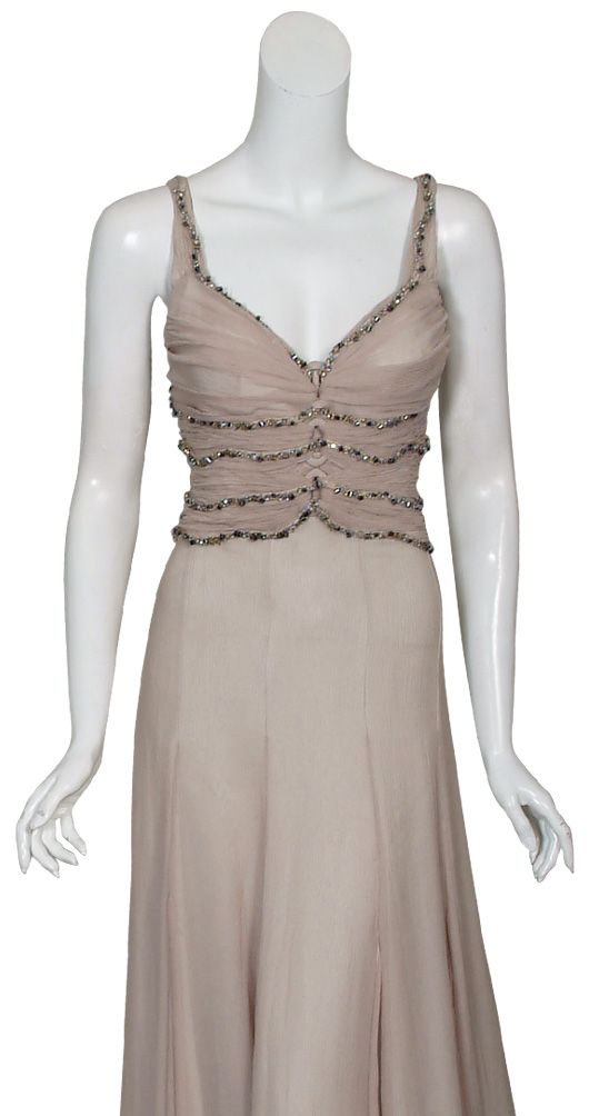 Carlos Miele Elegant Silk Eve Gown Dress $3775 42 8 New