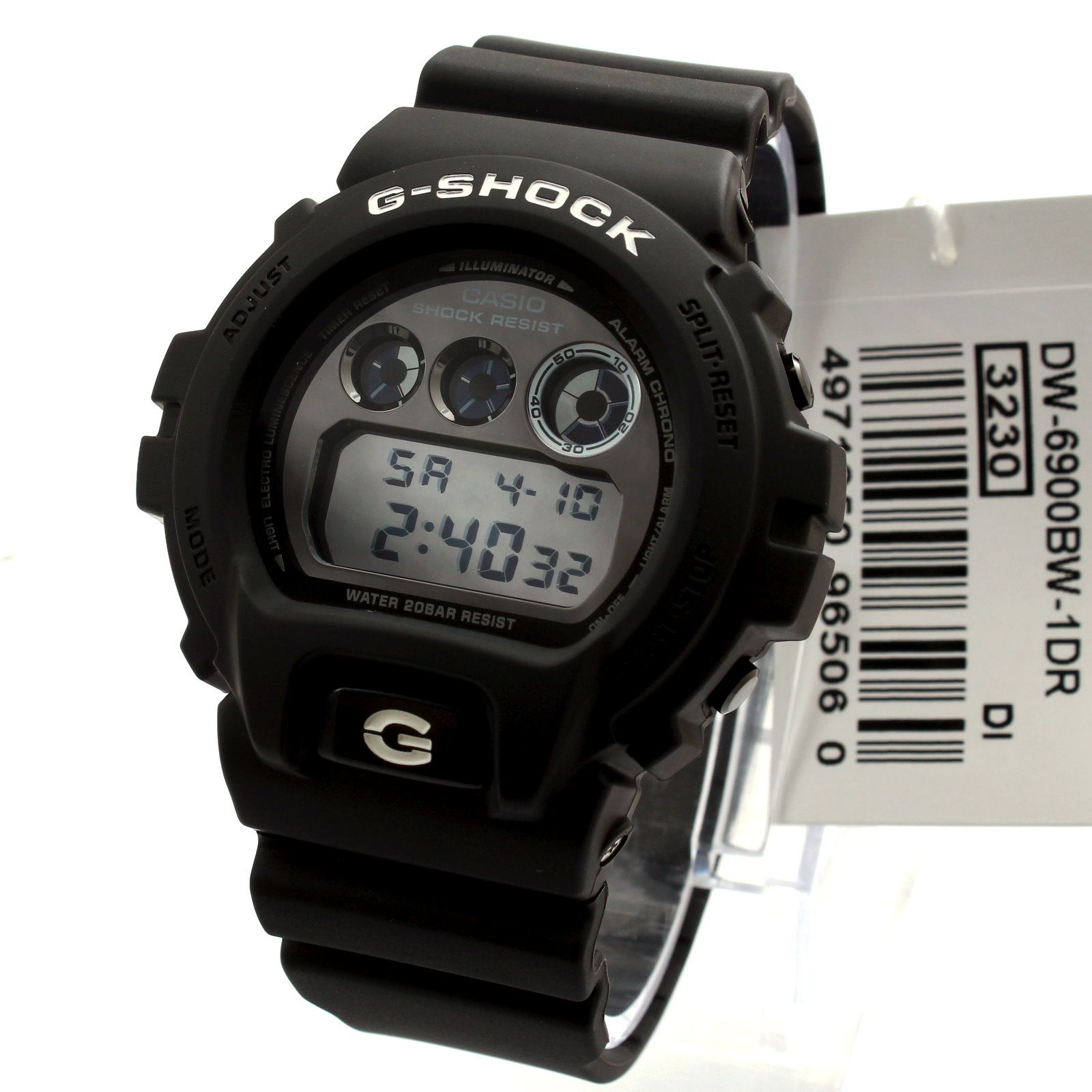 Casio Men Watch G Shock 200M Sport Xpress Warranty DW 6900BW 1D