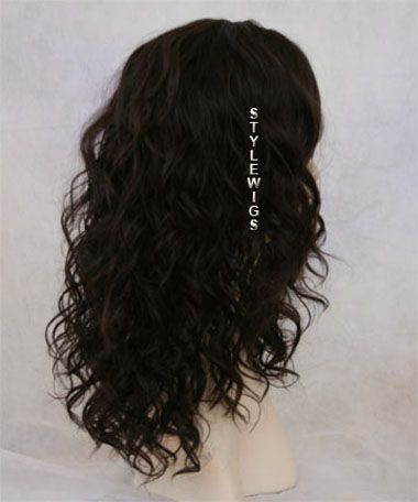   Curly Volume Dark & Light Brown with Auburn Mix Wig TIRW CAPPUCCINO