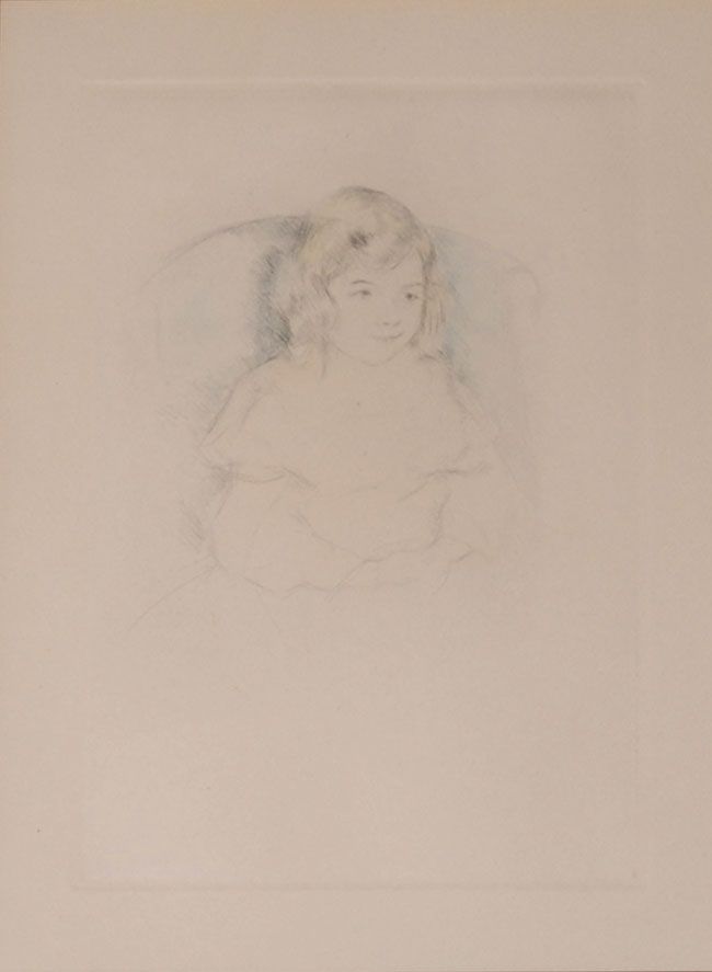 Cassatt Mary Sara Smiling Drypoint Etching 1904