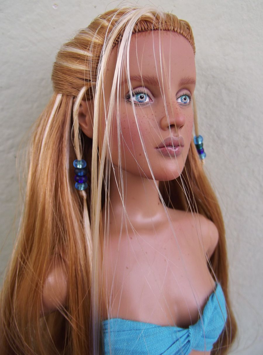 Catalina and Rain Two OOAK Tonner Anntoinette Repaints by Sands of 