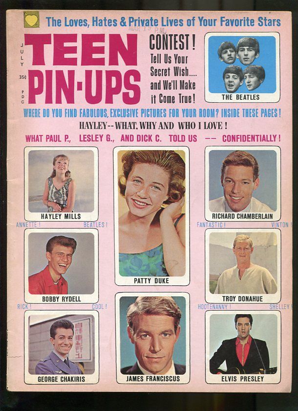   UPS 1964 JULY BOBBY RYDELL GEORGE CHAKIRIS HAYLEY MILLS THE BEATLES VG