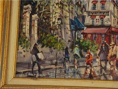 Orig Painting Paris Montmarte Bastille Jacques Chardon