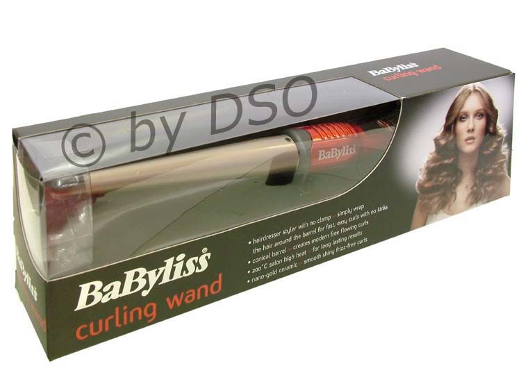 Babyliss Ceramic Curling Wand Red 13 25 mm New