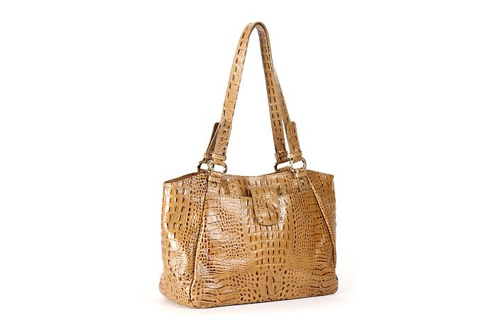   Omnia Crystal Natural Leather Cayley Women Shoulder Bag 3 Colors NEW