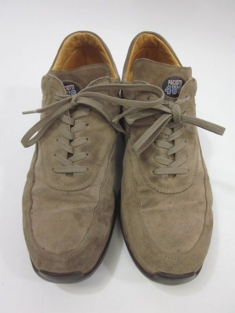 Cesare PACIOTTI 4 US Tan Suede Sneakers Shoes Sz 40 10