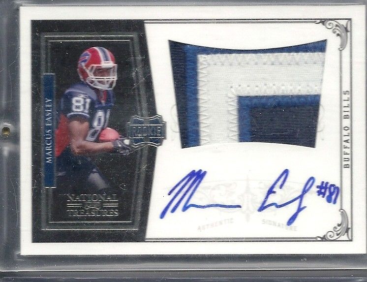 2010 Playoff National Treasures Marcus Easley RC AUTO PATCH SICK JUMBO 