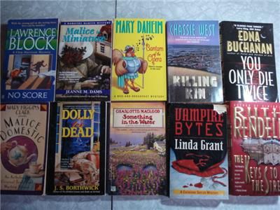 Lot 10 Mystery PB K K Beck Chassie West Higgins Clark