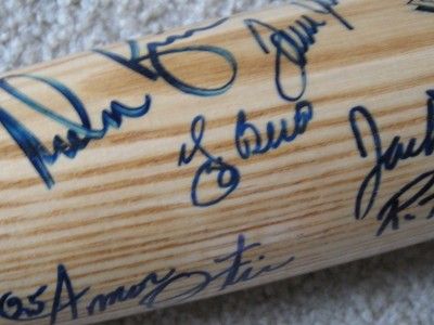   NY Amazin Mets Signed Bat 32 Seaver Ryan Berra McGraw JSA LOA