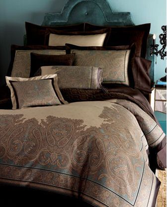 CHARISMA   Paisley Espresso European Pillowsham