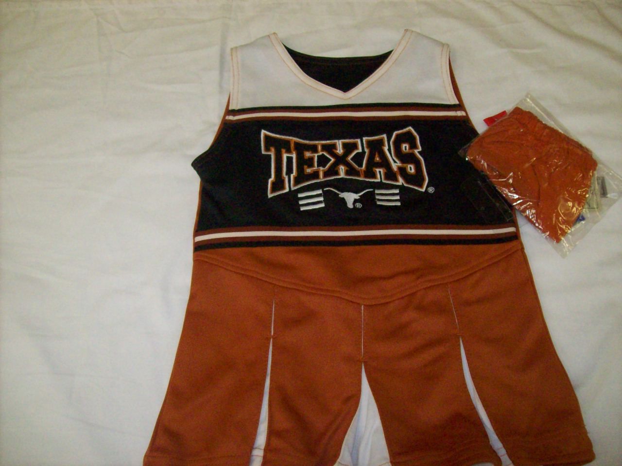 Texas Longhorns Reebok Cheerleader Dress Sz Youth Large