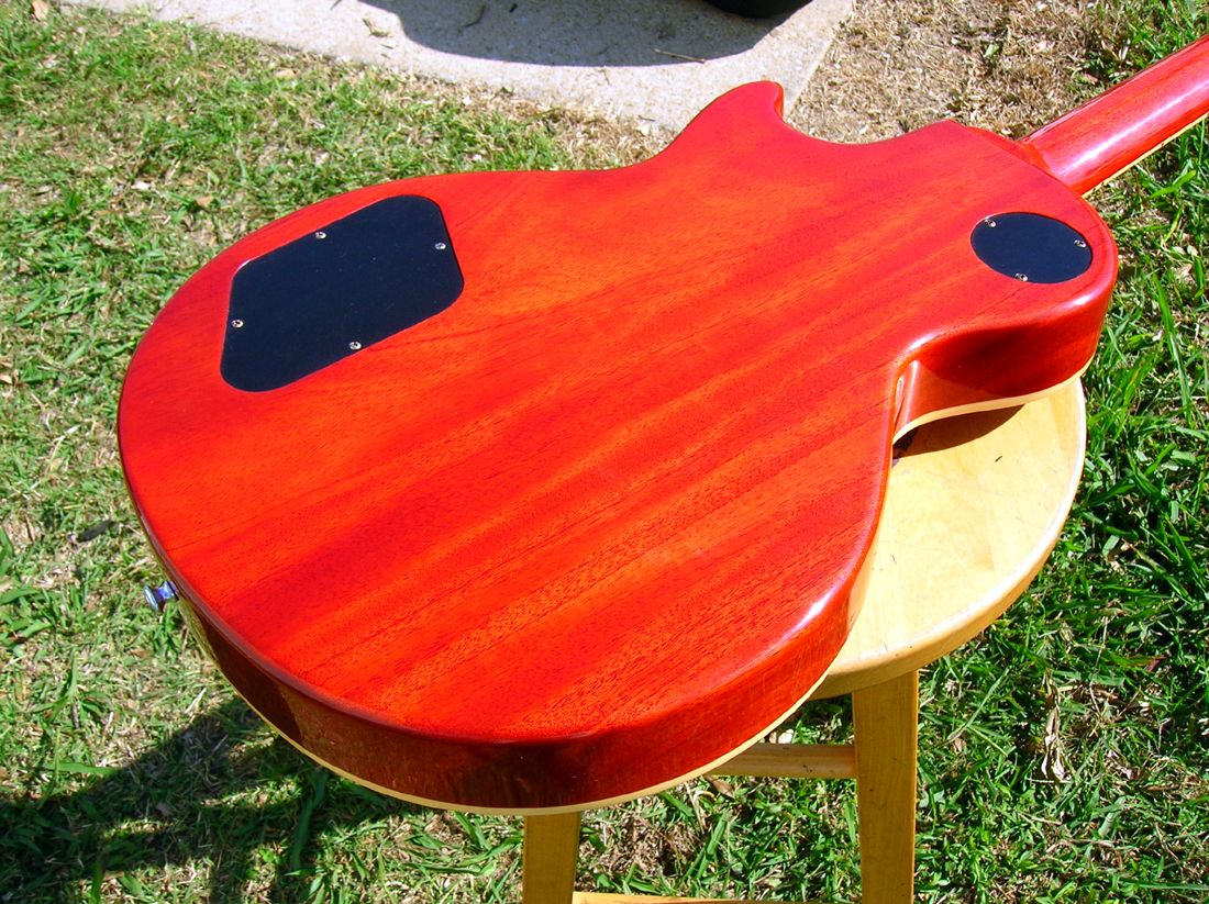   1958 Les Paul Plain Top Reissue Vos Washed Cherry Burstbucker