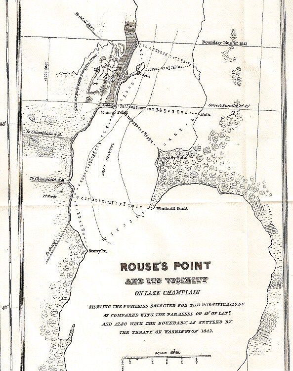 With an Inset Map Rouses Point and its Vicinity on Lake Champlain