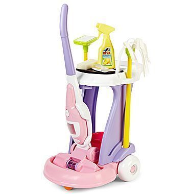   CART VACUUM SET Kids MOP BROOM Toddler preschool Childs Girls PINK