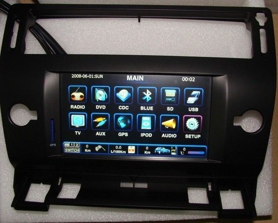 Citroen C4 7  HD Screen Car DVD Player GPS BT Radio iPod RDS TV Map