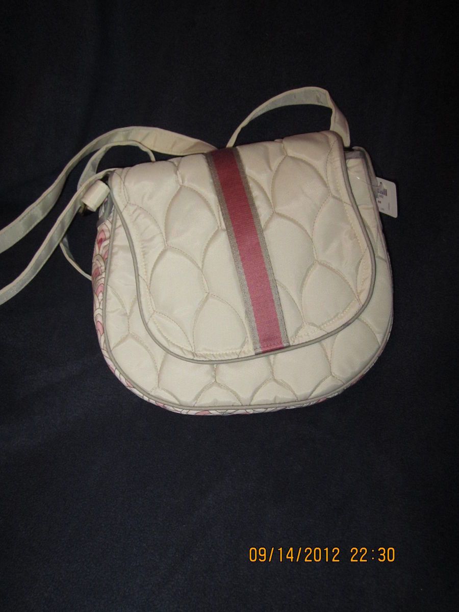 Cinda B Scala Ivory Saddle Bag New with Tags